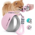 thumbnail image 1 of Three Tree Bouteille d'Eau Portable pour Chien 10 Oz Distributeur d'Eau de Voyage en Acier Inoxydable pour Chien avec Bol Bouteille d'Eau pour Chiot Anti-Déversement pour la Marche la Randonnée Petite Bouteille d'Eau pour Chien, 1 of 9
