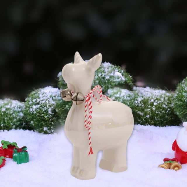 Fiudx Liquidación de ahorros de verano Se utiliza para decoraciones navideñas, hogar, decoraciones de fiesta, decoraciones con forma de ciervo, decoraciones de cerámica, adecuado para sala de estar,