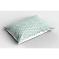 thumbnail image 2 of Ambesonne Fleur De Lis Pillow Sham 2 Pack, Vintage Grungy Pattern, 30"x20", Pale Blue and Cream, 2 of 3
