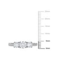 thumbnail image 3 of Created Forever Women's 1 Carat T.G.W. Lab-Grown Diamond 14kt White Gold 3-Stone Engagement Ring, 3 of 8