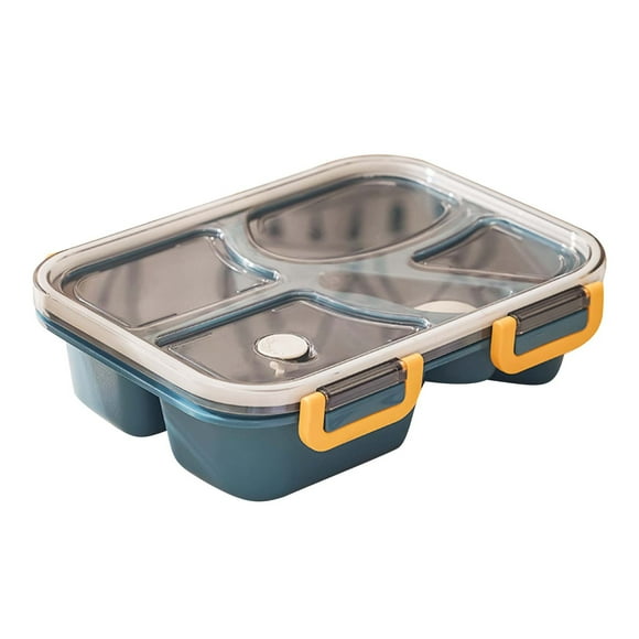 Sentmoon Deals of the Day Clearance Prime Lunch Box Plastic Dinner Four Bowl Sealed Microwave Tableware Set For Home Dormitory Todays Deals Clearance Sales