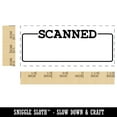 thumbnail image 2 of Scanned Blank Box for Date Signature Document Self-Inking Rubber Stamp Ink Stamper for Business Office - Black Ink - Small 1-1/2 Inch, 2 of 7