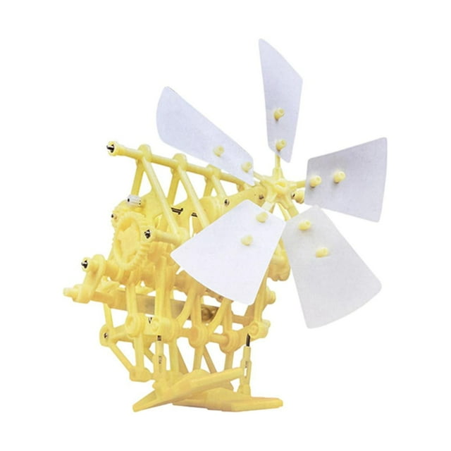 Robot modelo para caminar con ensamblaje de bricolaje, Strandbeest de energía eólica para amigos, cumpleaños de vacaciones para niños