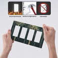 thumbnail image 4 of Hand drawn forest Switch Cover Decorative Wall Plate / 4-Gang Screwless / Standard Size 4.5x8 in, 4 of 5