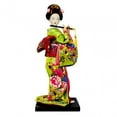 thumbnail image 1 of Muñecas Geisha japonesas étnicas, estatuilla de dama oriental, muñeca Geisha asiática de estilo vintage para decoración de mesa, estante para el hogar Estilo H, 1 of 8