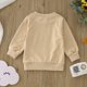 thumbnail image 5 of Gibobby Sudadera Forro Polar clásico con Cuello RedondoCamiseta de manga larga con estampado de para niños pequeños y niñas(Beige, 6-12 Meses), 5 of 5