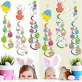 thumbnail image 4 of SLYNSHome Easter Bunny Party Decorations Birthday Party Supplies Rabbit Hanging Swirls Cutouts Party Spring Decor, 4 of 6