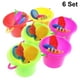 thumbnail image 2 of Juego de 6 cubos de playa de plástico con cuchara de arena, juguetes educativos para niños (patrón y color aleatorios, 4 piezas en 1 juego), 2 of 6