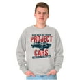 thumbnail image 4 of Vintage Muscle Car Mechanic Husband Men's Big & Tall Crewneck Sweatshirt Brisco Brands 3X, 4 of 5