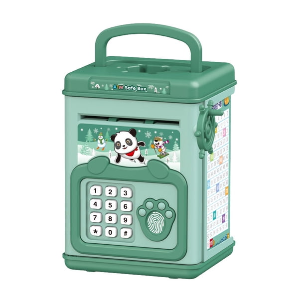 Cajero automático para niños, alcancía para niños y niñas, bloqueo con código de contraseña