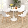 thumbnail image 2 of Gymax Ensemble de Salle à Manger Moderne 5 Pcs Table Ronde 4 Chaises pour Petite Cuisine, 2 of 7