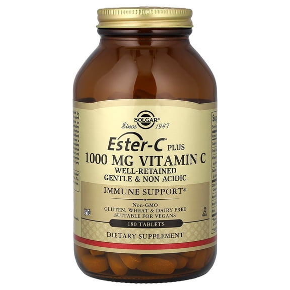 Solgar Ester-C® Plus, Vitamin C, 1,000 mg, 180 Tablets