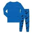 thumbnail image 3 of Kiijoy Pajamas Set for Toddler Boys Long Sleeve T Shirt Pants Dinosaur Sleepwear, Sizes 2-3, 3 of 3