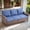 1PC-Patio Sofa, variant on Opohoro 73.2" Wide Outdoor Wicker Patio Sofa, Deep Seating Outdoor Couch with Cushions for Porch Garden, Blue