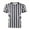 Black and White, variant on Men's Official Black & White Stripe Referee Shirt Zipper Collared V-Neck Short Sleeve Umpire Jersey Costume Pro Ref Uniform for Soccer Basketball Football