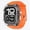 Orange-Black, variant on Rugged Band and Case Compatible with Apple Watch Ultra 3 2 1 Series 11 10 9 49mm 46mm 45mm 44mm 42mm, iWatch Sport Strap with Shockproof PC Frame Bumper