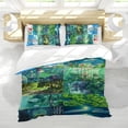 thumbnail image 5 of 3 Piece Comforter Cover Set For Ponyo Bedding Set Cute Duvet Cover Sets Super Soft Teens Bedding Set Kids Bedroom Gifts,1 Duvet Cover with 2 Pillowcases Full, 5 of 6