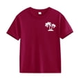 thumbnail image 2 of UACY Boys Cotton Graphic Tees Palm Tree Print Short Sleeve Crewneck Summer Trendy T-Shirts Clothes Casual School Daily Wear, 2 of 3