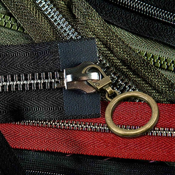 Metal Zipper Slider Replacement Kit, Hook Hole Dedicated Zipper Heads, Repair Accessories for Clothing Luggage Bags