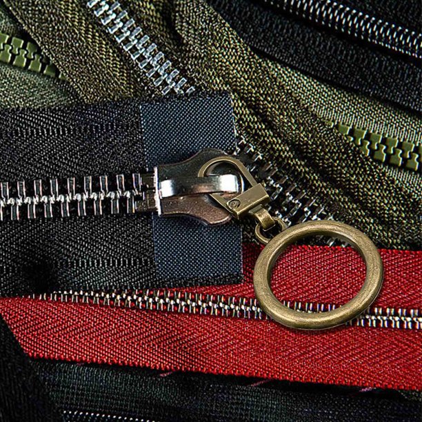 10 Parches Metlicos Para Cremalleras Pequeas, Aleacin Resistente, 5 Cm (2 Pulgadas), Adhesivo Textil Duradero, Para Reparar Chaquetas, Pantalones Y Bolsos. Paquete De 10 Unidades. Color, UKHBMC