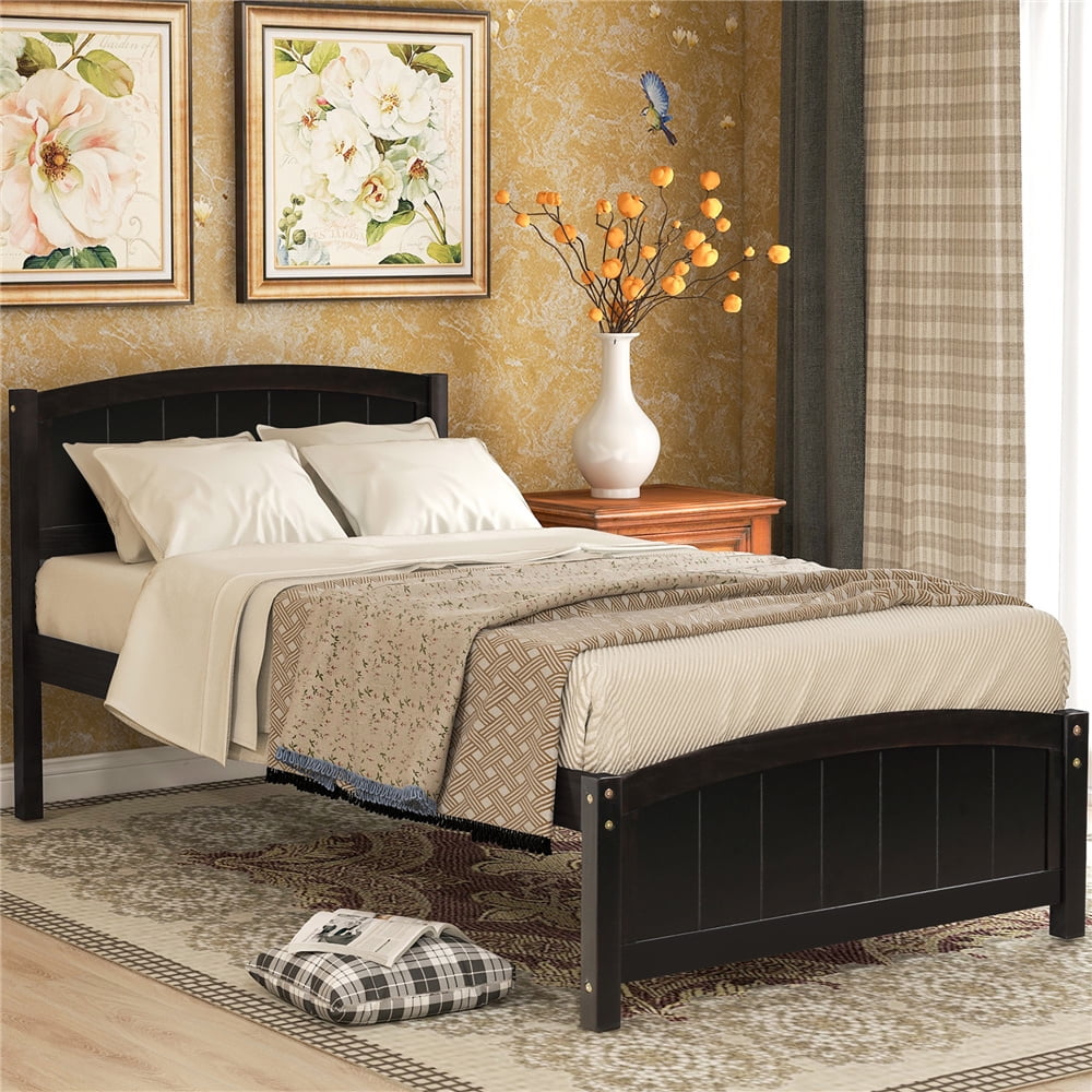 Details about   Espresso Finish Twin Wooden Panel Headboard Bedroom Furniture Bed Frame Mount 
