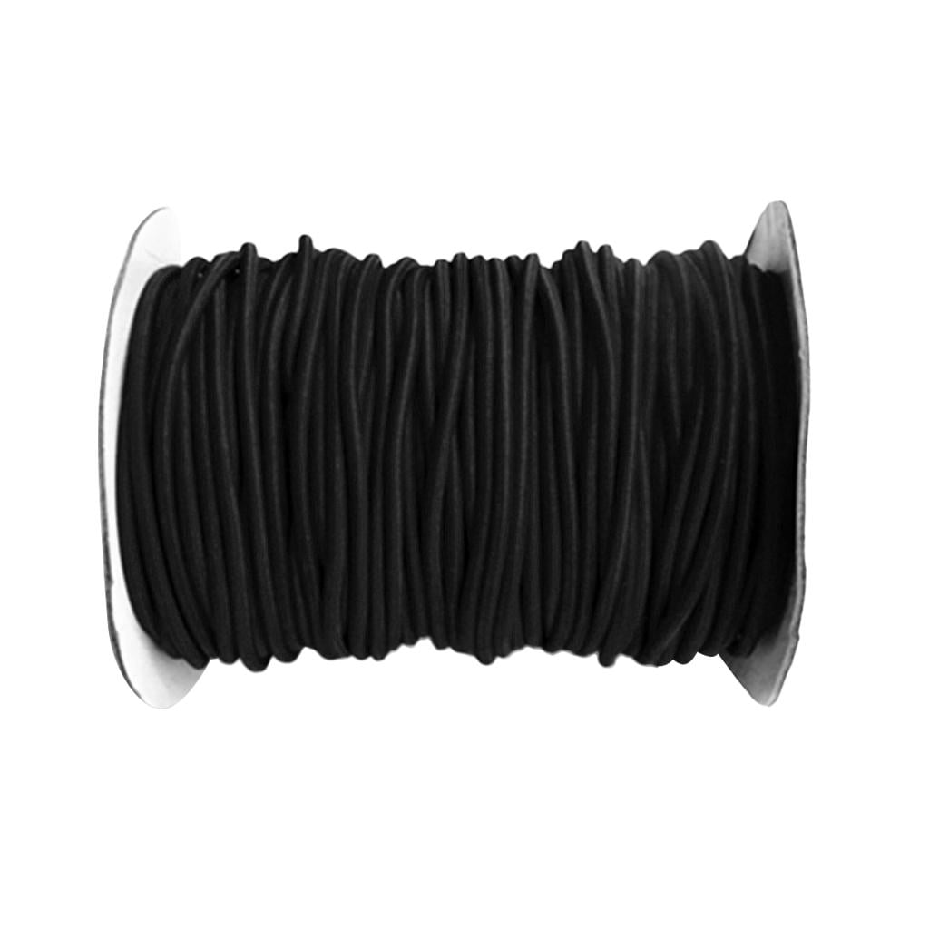 4mm Strong Elastic Bungee Rope Shock Cord Tie Down Boats Trailers 10m Black 