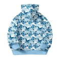 thumbnail image 4 of Tiijoy Toddler Girls Zip Up Hoodie Butterfly Print Hooded Sweatshirt Jacket, Sizes 2-3, 4 of 4