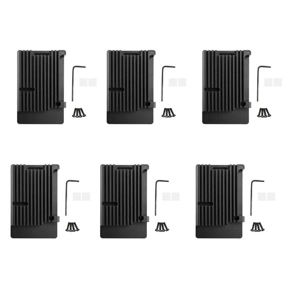 6X for 4 Model B Aluminum Case, Passive Cooling Aluminum Alloy Protective Shell Metal Enclosure