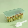 thumbnail image 4 of Ice Cube Trays and Ice Cube Storage Container Set With Airtight Locking Lid, Stackable Plastic Ice Mold Makers with Ice Box Container Shovel Set for Cool Drinks, Baby Food and Smoothie, 4 of 8