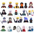 thumbnail image 2 of Mini figuras de acción de Naruto, bloques de construcción, Sasuke, Kakashi, Madara, Zetsu, Might Guy, Rock Lee, Anime, juguetes de montaje, regalos para niños Fivean unisex, 2 of 2