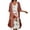 Pink, variant on Floral Print Chiffon Dress Set for Women, V Neck Midi Dress with Short Sleeve Cardigan, Summer Casual Outfit, 2 Piece, S-XXXL Plus Size Friendly