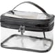 thumbnail image 1 of ZHAOCHENG Bolsa de maquillaje transparente, bolsa de viaje para artículos de tocador para mujer, bolsa de cosméticos impermeable, bonita bolsa de maquillaje, bolsa de maquillaje de viaje de doble capa, 1 of 5