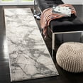 thumbnail image 2 of SAFAVIEH Lurex Raschelle Abstract Runner Rug, Ivory/Grey, 2' x 8', 2 of 5