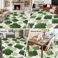 thumbnail image 6 of 5x8 Washable Area Rug, Sage Green Moroccan Non-Slip Large Rectangle Rug for Living Room Dining Room, Abstract Gradient Gold Green Geometric Indoor Floor Mat for Home Decor, 6 of 9