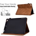 thumbnail image 4 of ELEHOLD Flip Folio Leather Case for iPad 6th/5th Gen/Pro 9.7" (2018/2017/2016),with Card Slots Auto Wake/Sleep Kickstand Function Multi-Functional Protective Shockproof Slim Case -Brown, 4 of 7