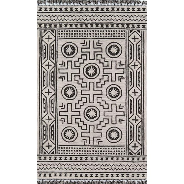 Momeni TAHOETA-02LIN7696 Hand Tufted Tahoe Rectangle Rug, Linen - 7 ft. 6 in. x 9 ft. 6 in.