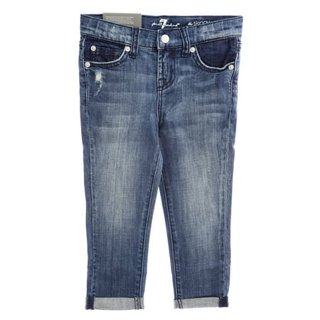 7 for All Mankind Girls The Skinny Crop & Roll Jeans