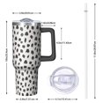 thumbnail image 2 of 40oz Tumbler with Handle and Straw, Vacuum Insulated Stainless Steel Travel Mug, Fits Car Cup Holder, Animal Print, 2 of 6