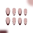 thumbnail image 4 of BYNNIX Almond Press on Nails Designs Fake Nails Stick on Nails in 12 Size,24Pcs French Nails Tips for DIYS Nails Art Decoration, 4 of 9