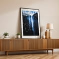 thumbnail image 2 of Waterfall - Australia Photography Waterfall Nature Landscape Scenic Wilderness Forest Mountain Black Framed Wall Art Print 16 x 24 inches, 2 of 8