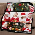 thumbnail image 4 of Picture Blankets Customized, 10 Photos Customized Blanket, Custom Picture Blankets, Gifts for Sister Dad Mom Daughter Son, 4 of 5