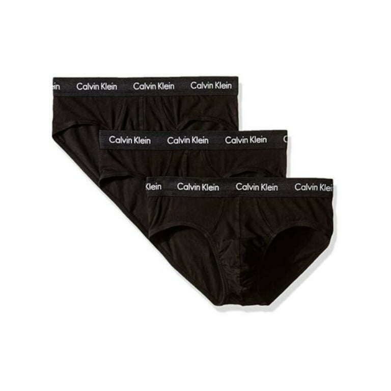 Calvin Klein Lux Pima Cotton Hip Briefs 3-Pack Black NB2867-903 - Free  Shipping at LASC