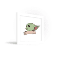 thumbnail image 2 of Gallery Pops Star Wars: The Mandalorian - Manga Grogu Profile Wall Art, White Framed Version, 12" x 12", 2 of 4