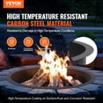 thumbnail image 2 of VEVOR Fire Pit Ring Round 40” Outer 36” Inner Steel Liner DIY Campfire Firepit, 2 of 9