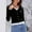 Shirts-524Black, variant on Business Casual Tops for Women Faux Layered V Neck Long Sleeve Tops Dressy Casual Lace Trim Mock Cardigan Look Work Office Blouse