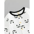 thumbnail image 5 of Arvbitana Infants Baby Halloween Jumpsuit Cartoon Printed Buttons Round Neck Long Sleeve Long Romper with Pockets, 5 of 8