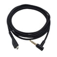 thumbnail image 2 of Cable de sonido de Repuesto Duradero para 3, 5, 7, Headset, Negro, Conector Chapado en Oro Enchufe negro, 2 of 8