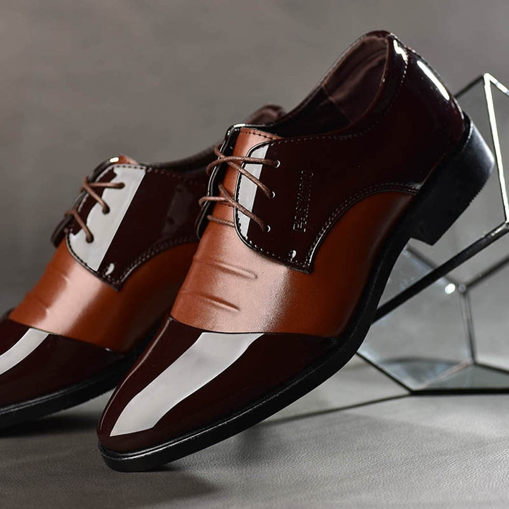 Chaussures Classiques En Cuir Pour Homme, Tendance, Décontractées, Confortables, Légères, Coupe Basse, Couleur Unie, Ensemble De Chaussures En Cuir Pointu, Mocassins Formels Pour Homme, Marron, 38 2/3