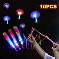thumbnail image 2 of Juguete de luz increíble para piezas, flecha, cohete, helicóptero volador, Catapulta de banda de goma, regalo divertido para fiesta, 10/5/3/1, 2 of 4