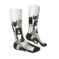 thumbnail image 3 of Haiem Colors Cats Socks, Funny Novelty Crazy Design Cotton Socks Sports Socks Knee High Socks For Men, Women,1Pairs - Gift For Working Friends, 3 of 9